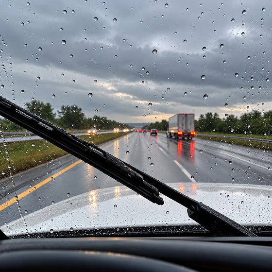 Rain, mid-sweep
